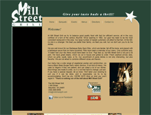Tablet Screenshot of millstreetgrill.com